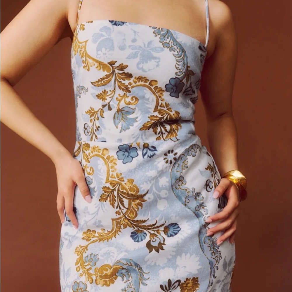 Reformation Elegant Floral Print Dress